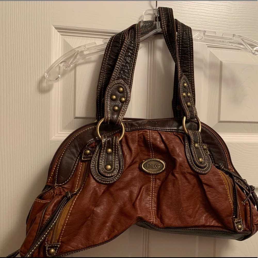 Brown soft leather purse